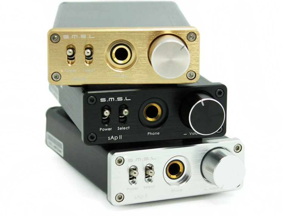 SMSL sApII Pro TPA6120A2 Big Power High Fidelity Stereo Headphone Amplifier (silver)