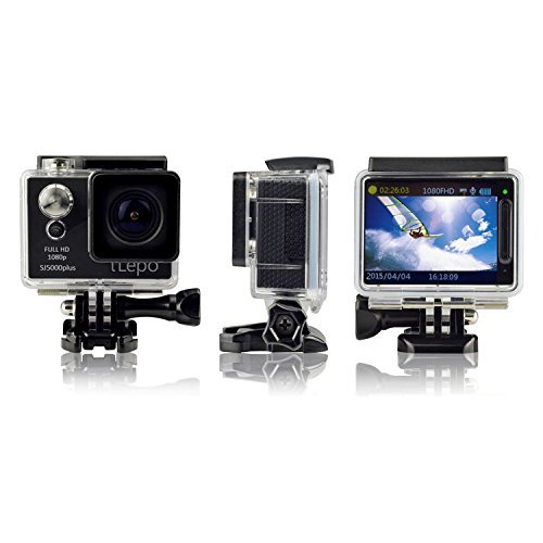 KuWFi iLepo Wifi sj5000 Plus Sport Action Camera 16MP 1080P Full HD 2" LCD Screen Coated Glass Waterproof 30m... N5