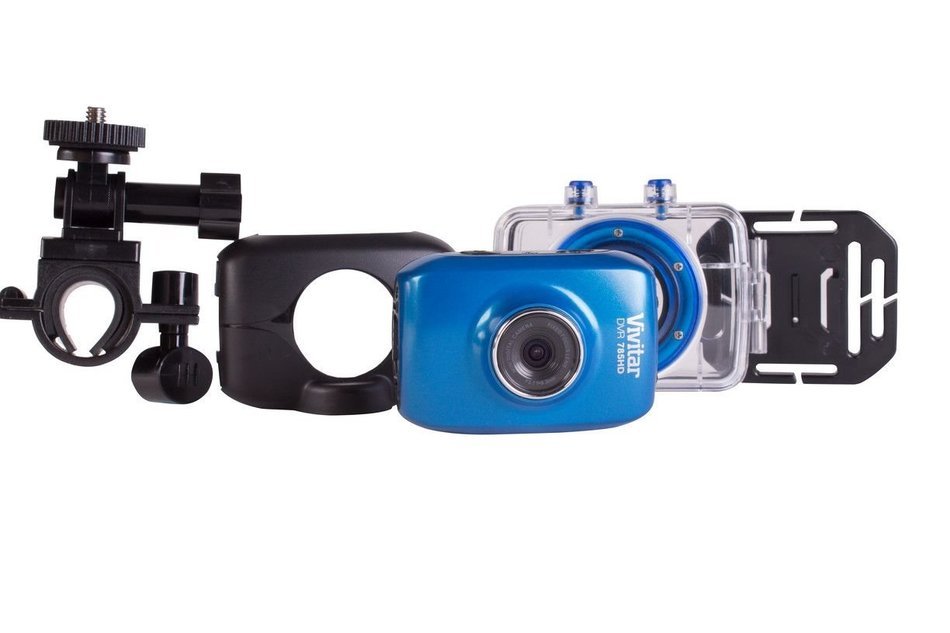 Vivitar Action Video Camcorder with 1-Inch LCD Screen, Blue (DVR782)