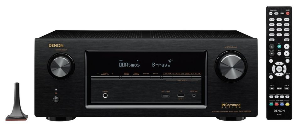 Denon AVR-X3200W 7.2-Channel Full 4K Ultra HD AV Receiver with Bluetooth and Wi-Fi N3