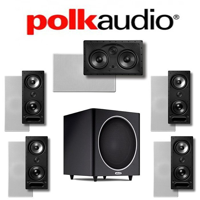 Polk Audio 265LS 5.1 Vanishing Series In-Wall / In-Ceiling Home Theater System (265-LS + 255C-LS + PSW110)
