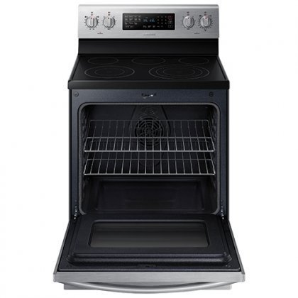 Samsung Appliance NE59J7630SS 30" 5.9 cu. ft. Freestanding Electric Range with 5 Smooth Top Electric Elements,... N2