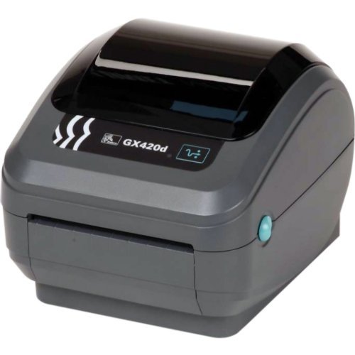 Zebra GX42-202411-000 GX420D Direct Thermal Printer, 203 DPI, Monochrome, 6" H x 6.75" W x 8.25" D, With Serial...