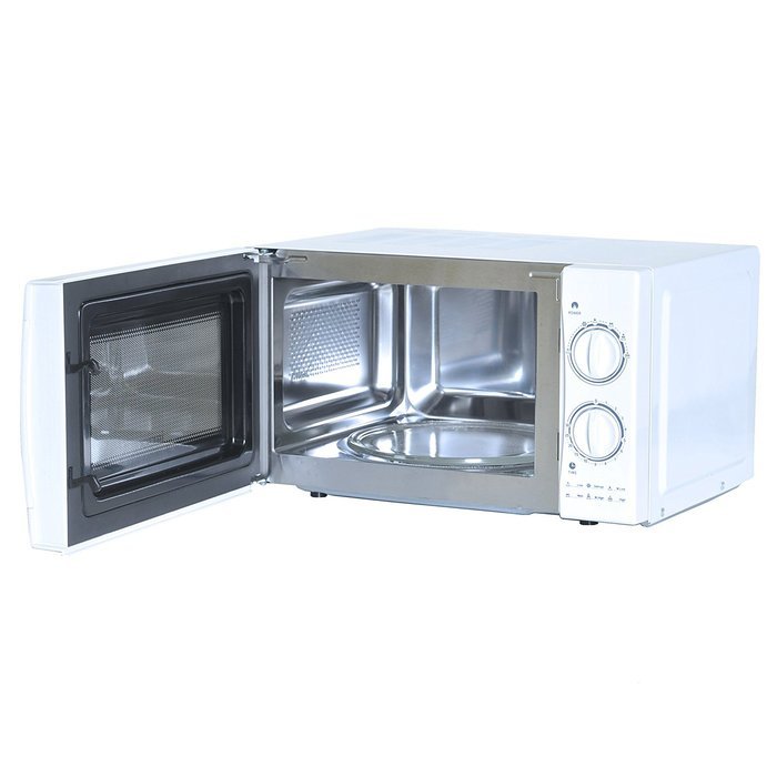 Igenix Jun11 20L White Manual Microwave S/Stl Cavity 800W N6