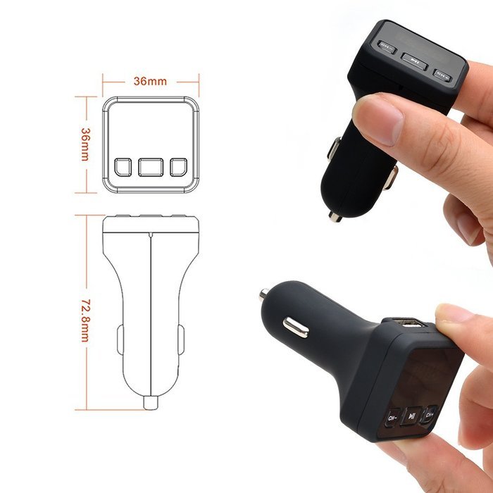 AGPtek Mini Bluetooth Receiver Portable Car Kit CSR 4.1 A2DP Wireless Adapter Music receiver N19