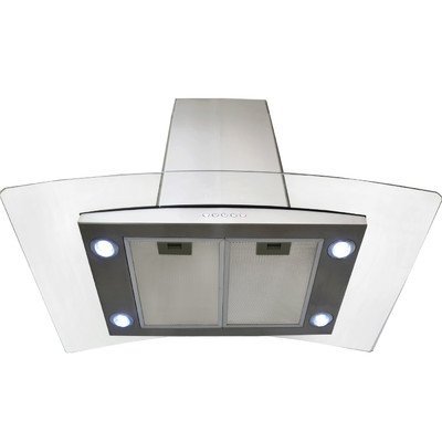 36" 400 CFM Convertible Island Range Hood N3