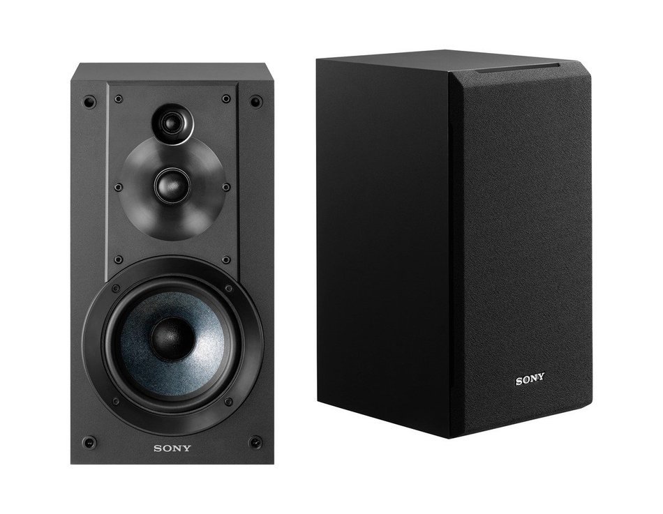 Sony SSCS5 3-Way 3-Driver Bookshelf Speaker System (Black)