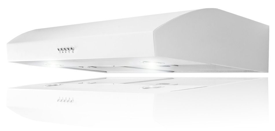 FIREBIRD New 30-Inch 3-Speed Stainless Steel Under Cabinet Range Hood FB-WHT5710W (White) N5