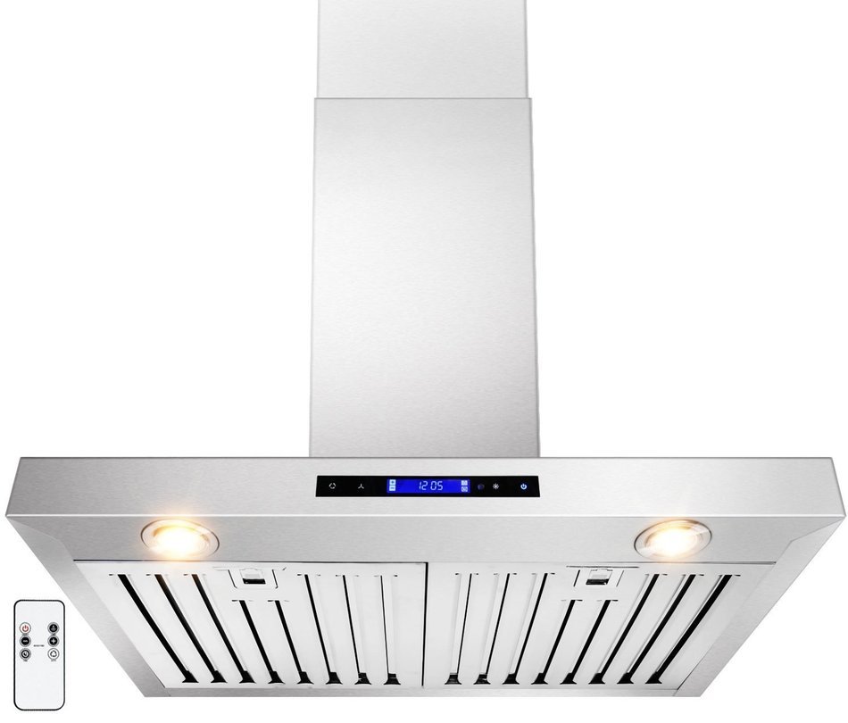 GOLDEN VANTAGE 30" Wall Mount Stainless Steel Range Hood With Gas Sensor & Remote GV-Z01-30