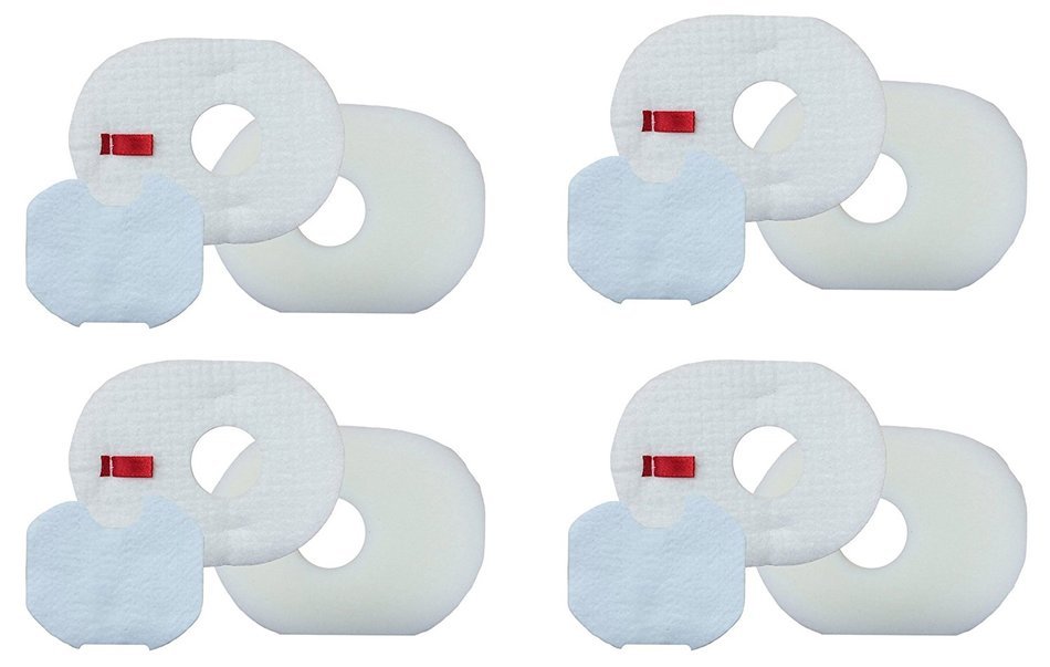 4 Sets Xffv300 Filter for Shark Rocket Foam & Felt Filter Hv300, Hv310 Series, Part # Xffv300 and 1080ftv320 N2