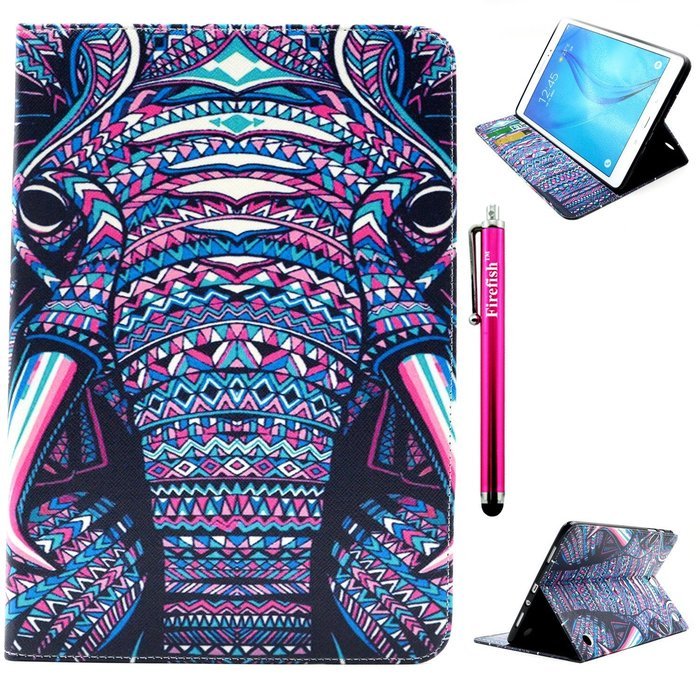 Tab A 9.7 Case, Firefish Kickstand Feature High Quality PU Leather Wallet with Card Slots Damage Resistance Case... N101