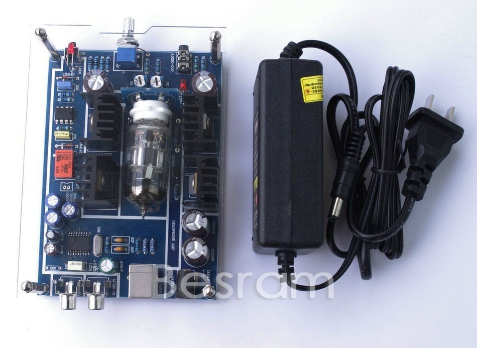 Mini Tube 6N11 Headphone amplifier with CM102 USB sound card DAC