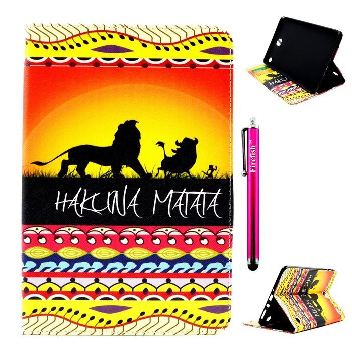 Tab A 9.7 Case, Firefish Kickstand Feature High Quality PU Leather Wallet with Card Slots Damage Resistance Case... N105