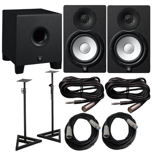 Yamaha HS7 Pair with HS8S Subwoofer Bundle N2
