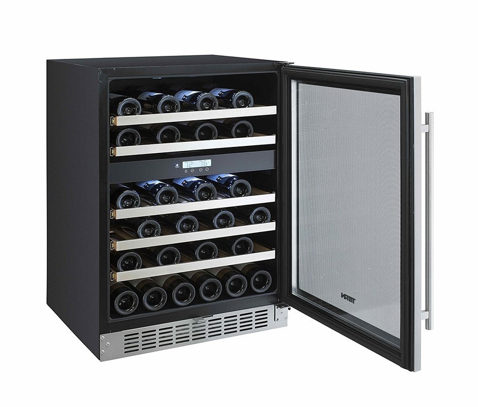 46 Bottle Dual Zone Built-In Wine Refrigerator N4