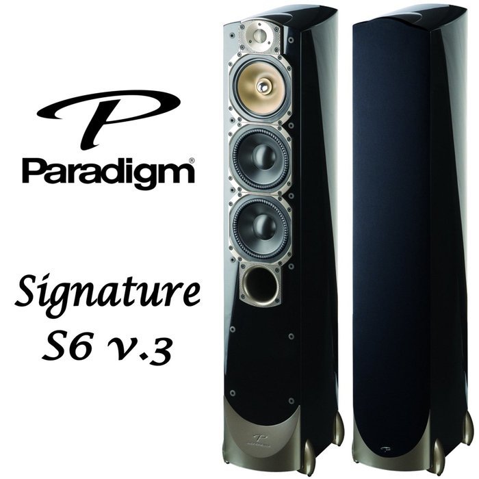Paradigm Signature S6 v.3 3-Way Floorstanding Speaker (Pair, Piano Black) N2