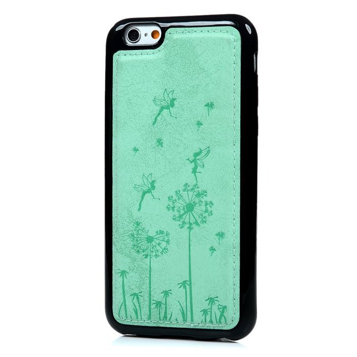 iPhone 6S Case,iPhone 6 Case (4.7") - Slim Fit Shock-Absorption Soft TPU Rubber Gel Bumper Vintage Embossed Dandelions... N25