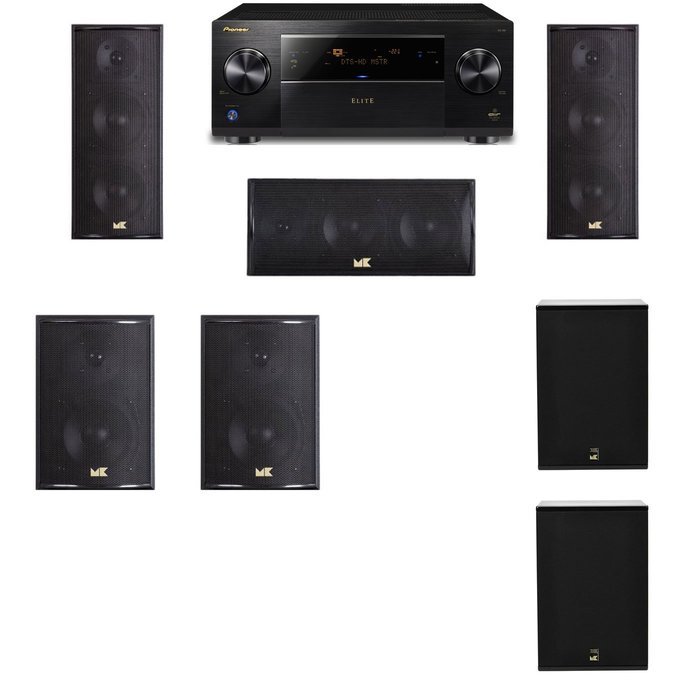 M&K Sound LCR750 Loudspeaker 5.2 X10 Pioneer Elite SC-89