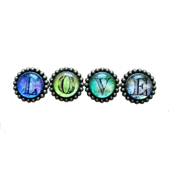 A.B Crew 42mm Antique Glass Cabinet Knobs Home Decor Cupboard Drawers Pulls Handles Unique Hardwares Fittings,... N13