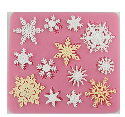 Anyana Snow Silicone Fondant Mold Cake Decorating Pastry Gum Pastry Tool Kitchen Tool Sugar Paste Baking Mould... N5