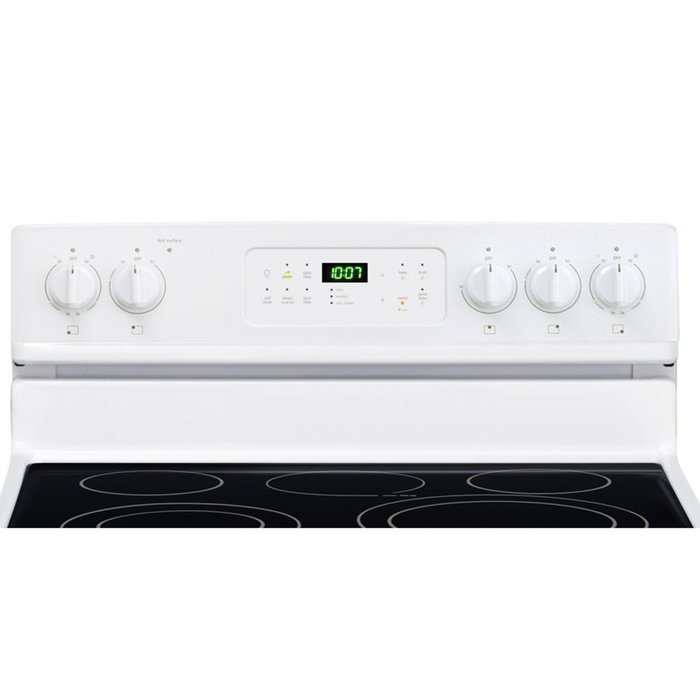 Gallery Series 30" Electric Smoothtop Freestanding Range with 5.7 Cu. Ft. Convection Oven Color: White N2