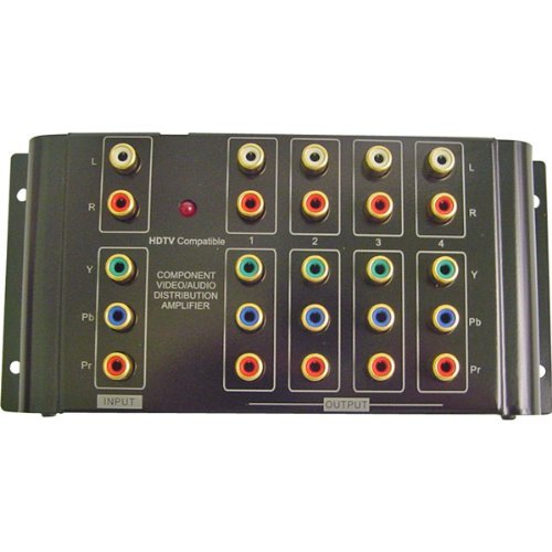 CALRAD Electronics Genuine 1 x 4 Component Stereo Audio Distribution Amp