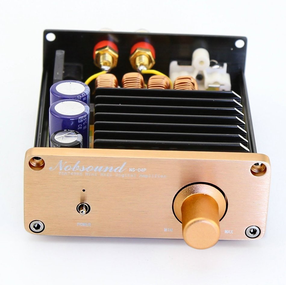 Nobsound TDA7498E Dual Class-D Digital Audio Amplifier HiFi Amp with Power Supply N9