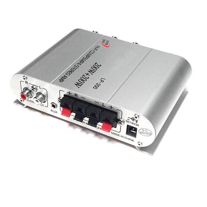 2Ch Digital Power Amplifier, Mowon Tripath Class T HIFI Steoro Audio Mini Amplifier 20x2W AMP with 3A Power Supply... N17