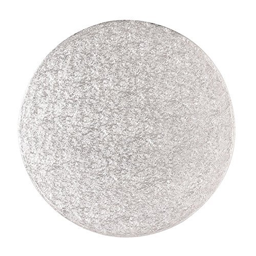 Cake Board - Round Silver Fern - 12 Inch - Pack of 5