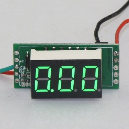RioRand Small Green LED Digital Current Panel Meter Amperage Monitor 0-50A With Ammeter Shunt Resister N4