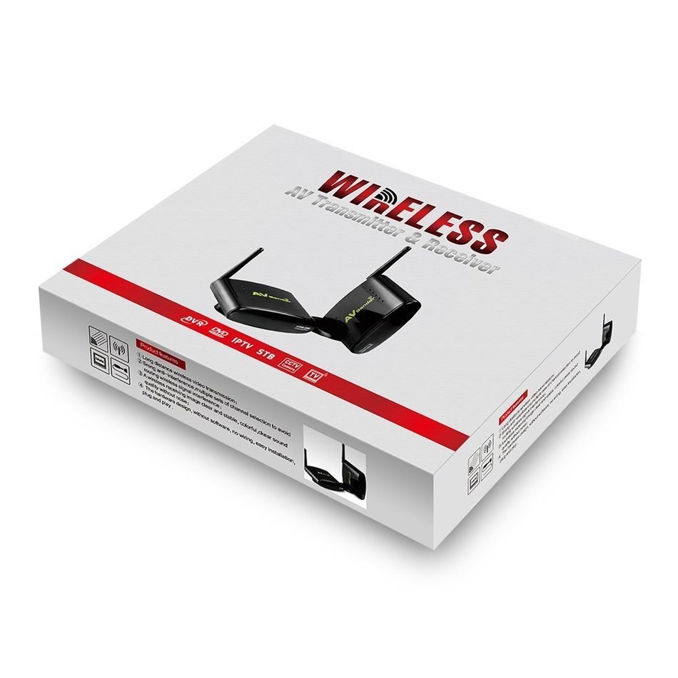 PAKITE PAT-630 5.8GHz Wireless Audio Video AV Sender Transmitter & Receiver 200M for DVD CCTV Camera IP camera... N5