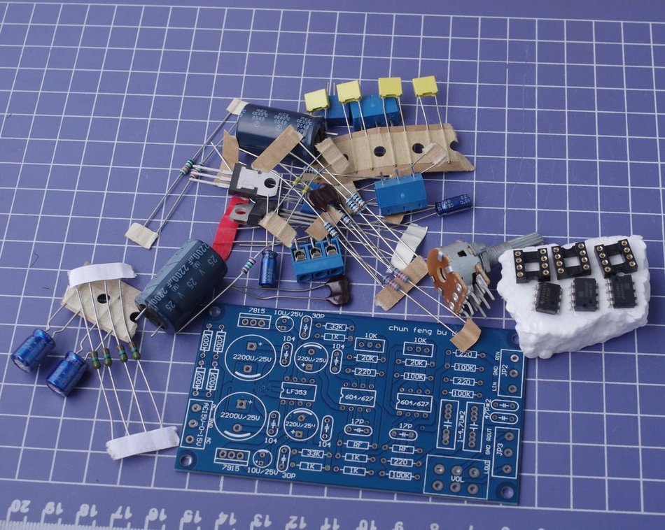 OPA604 Servo Pre-amplifier Kit /AMP board kit dual AC12-15V