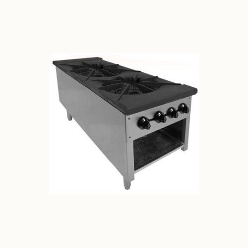 ACE Heavy Duty Dual Gas Stock Pot Ranges Stove Natural Gas 24"H AESP2-3R24NG