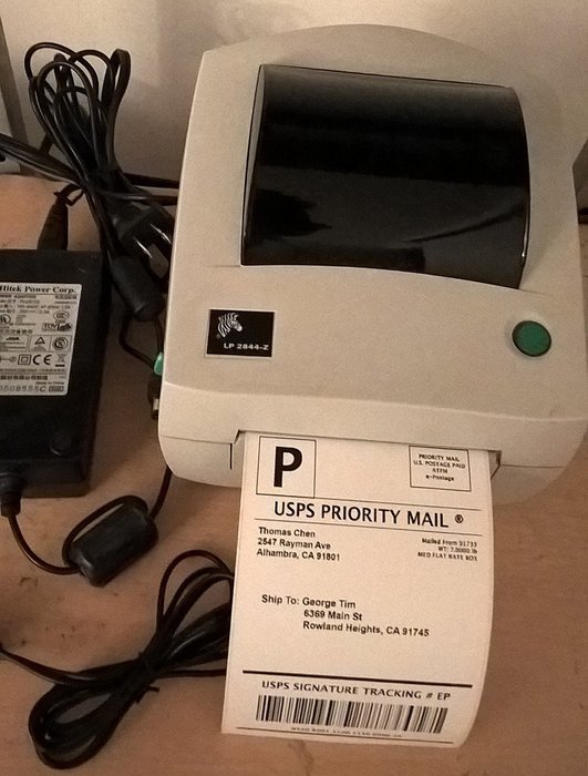Zebra tech LP2844-Z Label printer