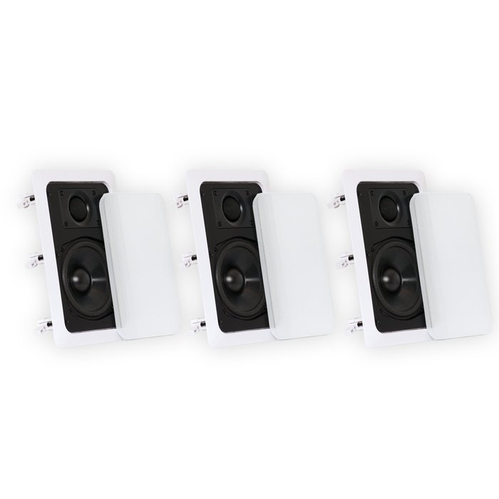 Theater Solutions CS5W In Wall Speakers Surround Sound Home Theater 3 Speaker Set CS5W-3S