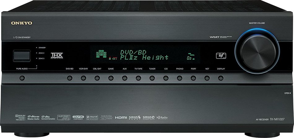Onkyo TX-NR1007 135 Watts 9.2-Channel AV Surround Home Network Receiver (Black) (Discontinued by Manufacturer) N2