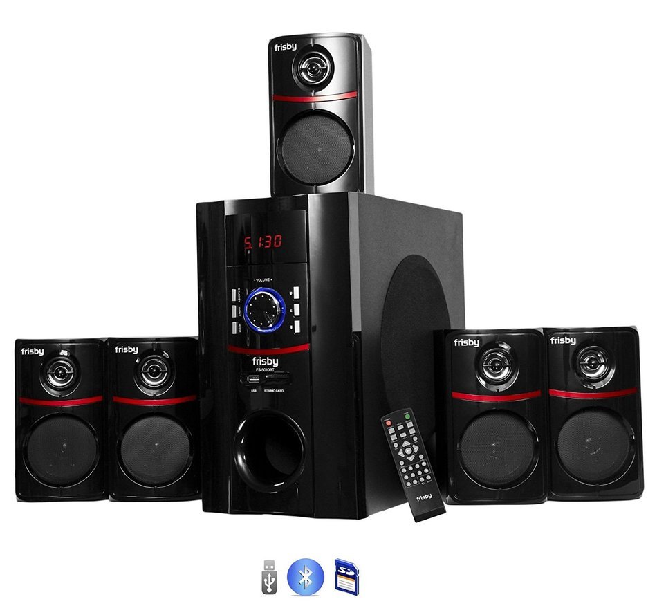 Frisby FS5010BT 800Watt Bluetooth 5.1 Surround Sound Home Theater Speaker System N7