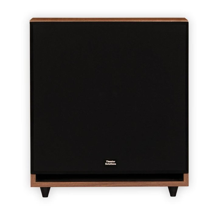 Theater Solutions SUB15FM Front Firing Powered Subwoofer (Mahogany) N3
