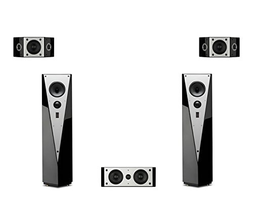 Swans T1000B-R Home Theatre Speakers, Black