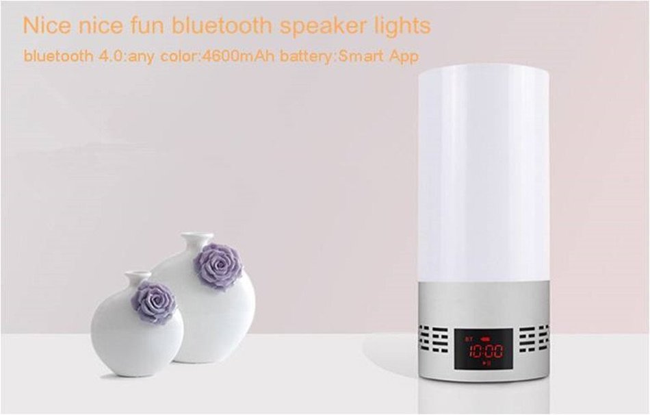 MagiMent Wireless Bluetooth Speakers with Smart Touch LED Mood Lamp Alarm Clock Muisc Player Hands-Free Calls... N3
