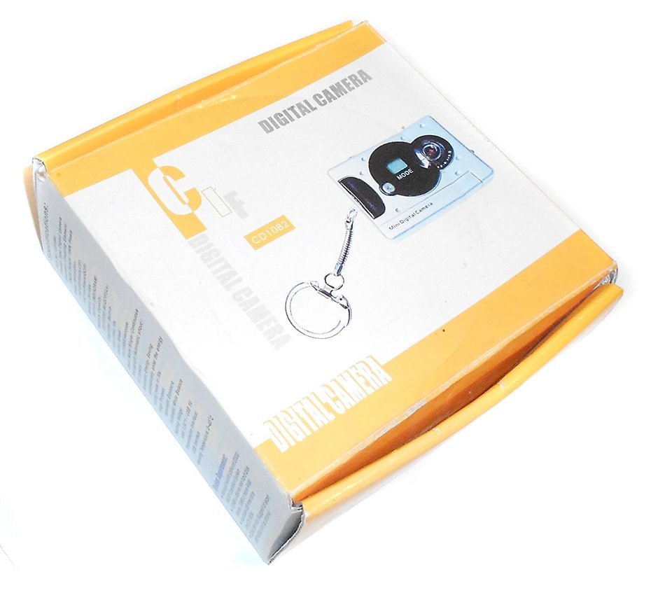 Vintage Mini Digital Camera Keychain in Original Box N3