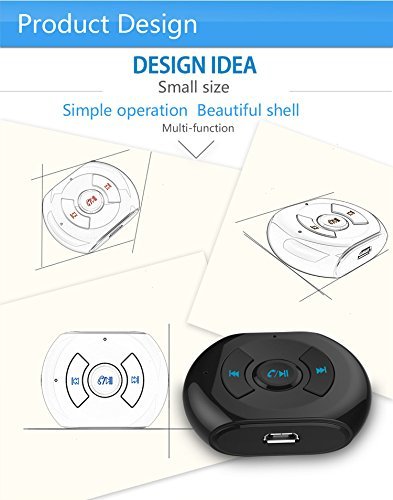 Dr. Queen Bluetooth Receiver Portable Wireless Bluetooth Audio Receiver Transmitter for Car Home Audio Music N12