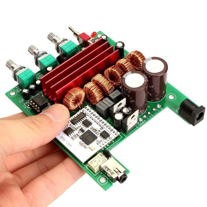 [Upgraded Version]ELEGIANT Bluetooth 4.0 AMP Board 50Wx2 + 100W HiFi 2.1-Channel Digital Subwoofer Amplifier Board N4