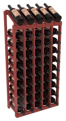 Wine Racks America Ponderosa Pine 5 Column 10 Row Display Top Kit. 13 Stains to Choose From! N4
