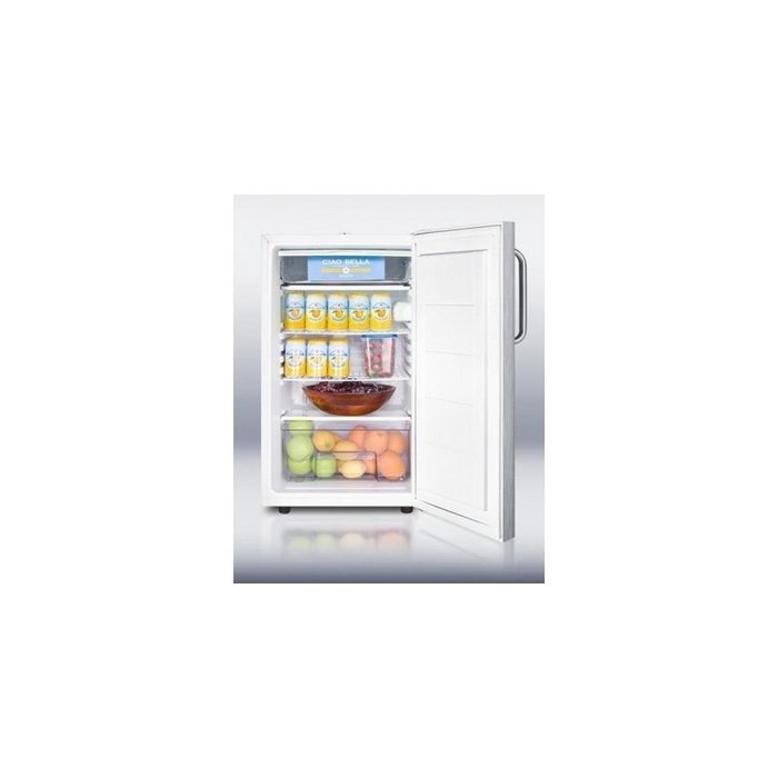 Summit CM411LCSS 20" Medically Approved Compact Refrigerator with 4.1 cu. ft. Capacity Professional Towel Handle... N3