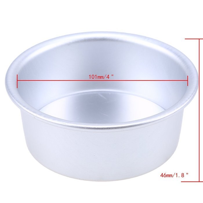 Whosee 4 inch Aluminum Alloy Nonstick Round Cake Pan Baking Mould Bakeware DIY N12