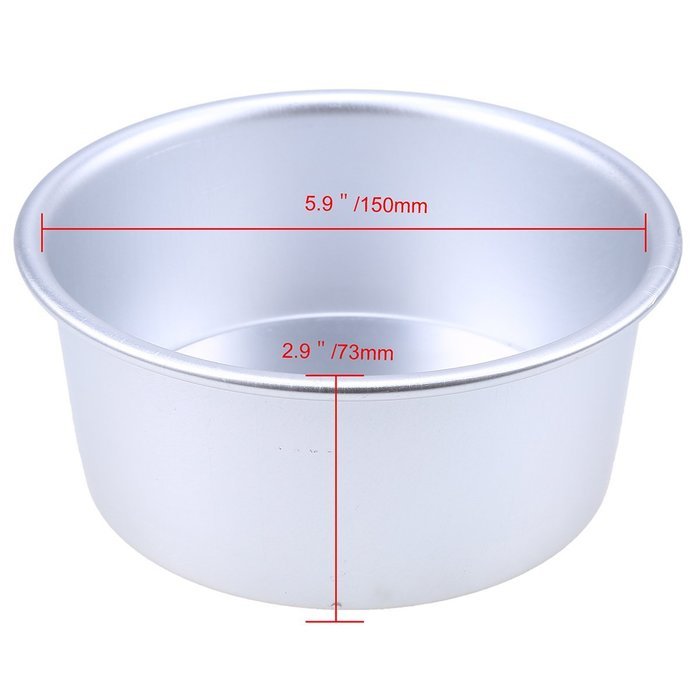 Whosee 4 inch Aluminum Alloy Nonstick Round Cake Pan Baking Mould Bakeware DIY N14