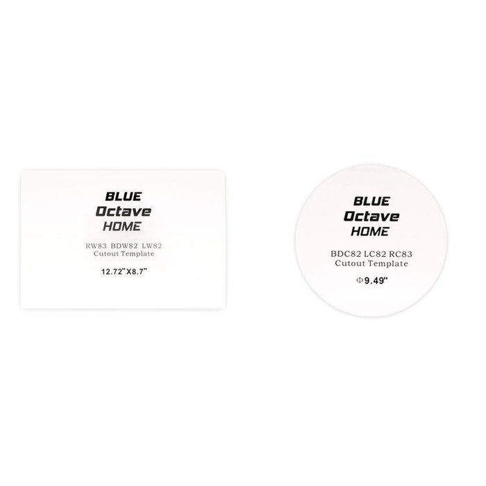 Blue Octave RH-835 In Wall and In Ceiling 8" Speakers Home Theater Surround Sound 5 Speaker Set N4