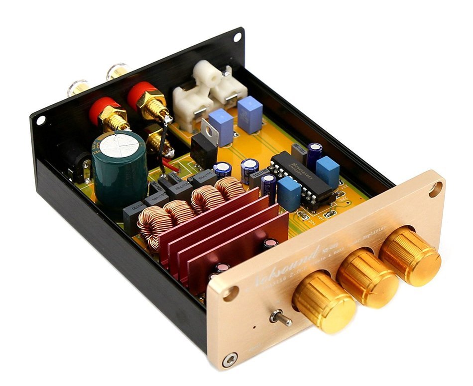 Nobsound&reg; Tpa3116 Hifi 2.0 Channel Stereo Digital Amplifier Treble&bass Mini Amp N4