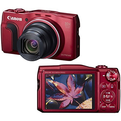 Canon PowerShot SX710 20.3MP 3x Optical Zoom Wifi Enabled Digital Camera Red N2